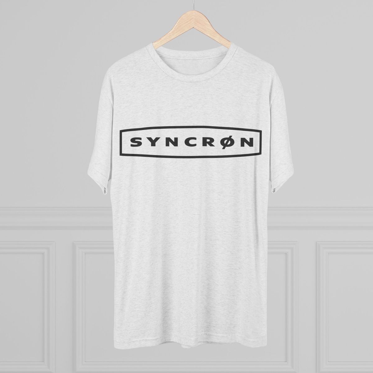 Syncron Logo Tee — Minimalist Vintage Surf-Inspired Crew T-Shirt